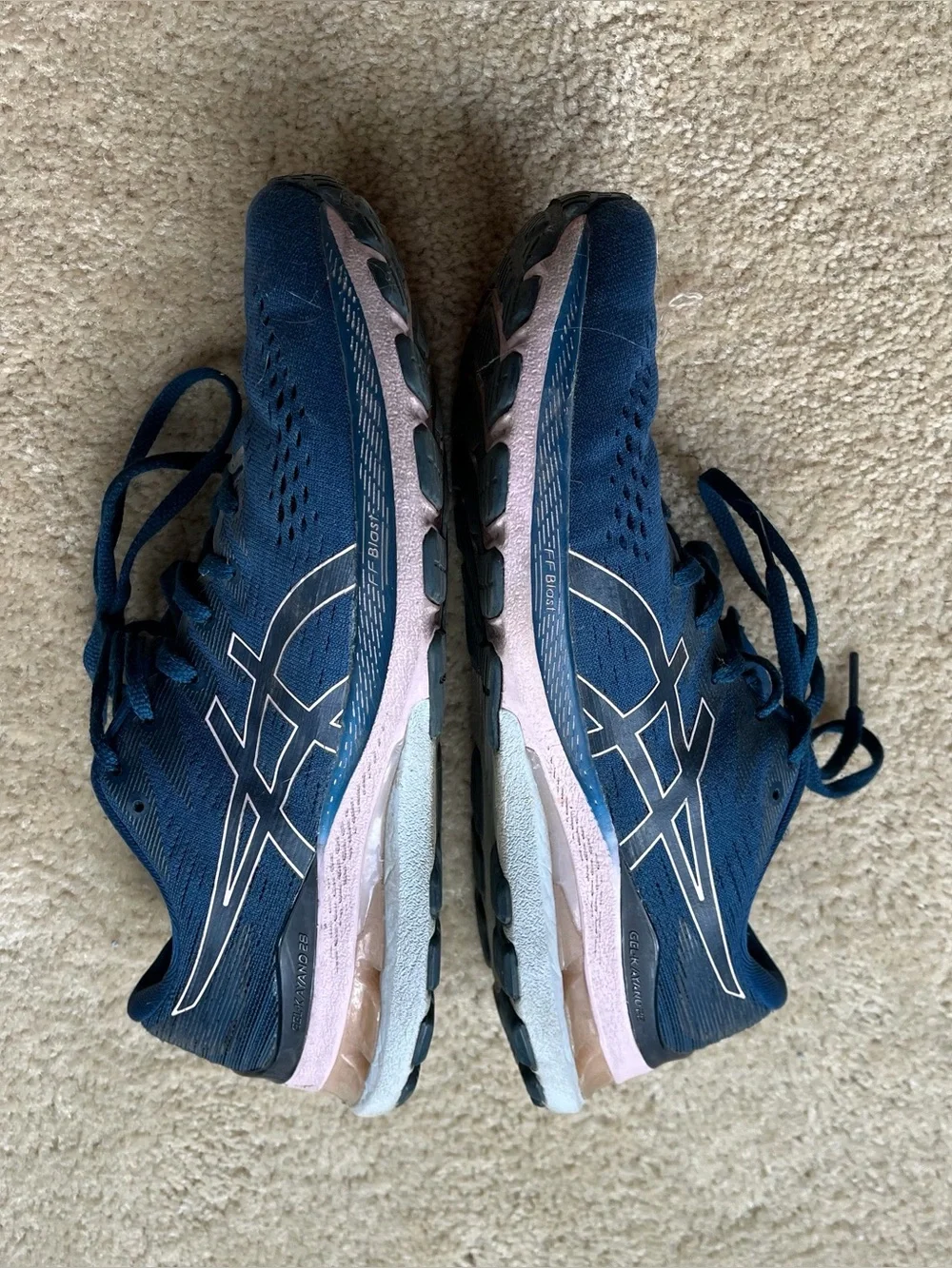 Asics Gel-Kayano 28 Women's Blue Running Shoes - Size 10.5 M - #1012B047 - VGUC
